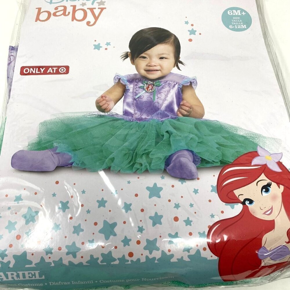 Disguise Target Infant Disney Princess Ariel Tutu Halloween Costume Size 6M-12M